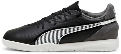 Puma Unisex Kinder King Match It Jr Soccer Shoe, Puma Black Puma White Cool Dark Gray, 35 EU