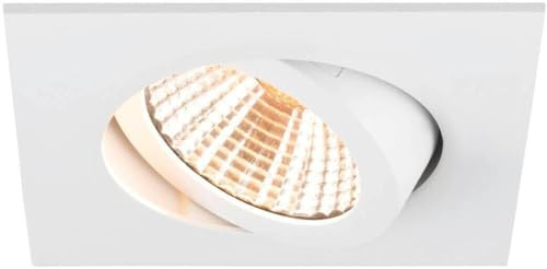 SLV NEW TRIA 68, Deckeneinbauleuchte, 2700K, 38°, IP 20, quadratisch, weiß