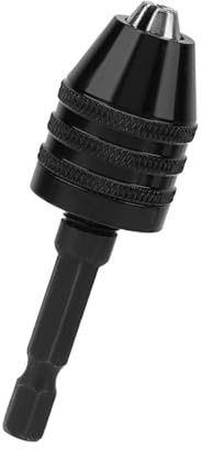 KIMISS Adaptador de Portabrocas sin Llave, Capacidad Universal de 0,3-6,5 Mm para Brocas de Rápido en Herramientas Eléctricas de Vástago Hexagonal