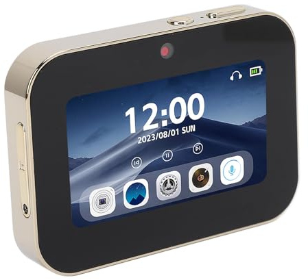 4K Digital Camera, Multifunctional Movies Music Player, 64MP Video Camera with 120° Wide Angle, 3 Inch Touchscreen, 3600mAH Battery (Gold)