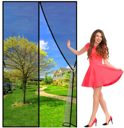 Insektenschutz Fliegengitter, 280x160cm Dachfenster Plissee Alurahmen als Selbstbausatz Schwarz Anpassbare