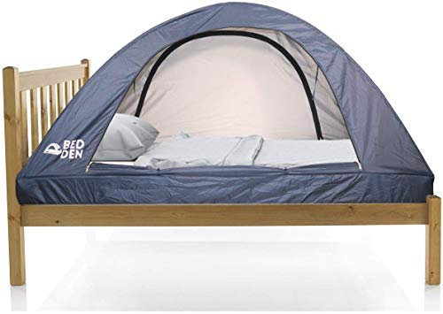 Bed Höhle – Faltbares Sichtschutz-Zelt, Doppelbett, XL (201,9 cm L x 95 cm B x 88,9 cm H), Pop-Up-College-Schlafsaal, Kinder, gemütlicher Schlaf