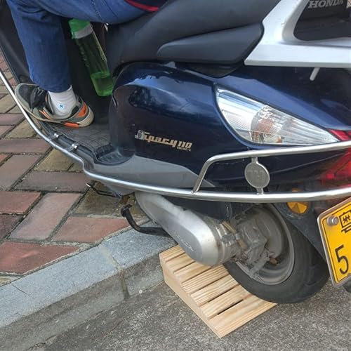 Schwellenrampe, Motorrad-Rampe, 15,2 cm, 17,8 cm, 20,3 cm Höhe, Mobilitäts-Roller-Türschwellenrampe, Holz, Handicap-Einstiegsrampe für Terrassentür und Rollstuhl, Belastung 300 kg (50 x 50 x 20 cm)