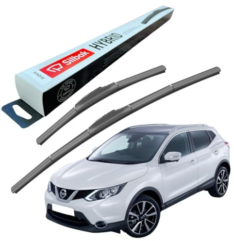 Silbak Windscreen Wipers, fits for NISSAN QASHQAI (12/2013-04/2021) Front Wiper Blades, 650mm/400mm
