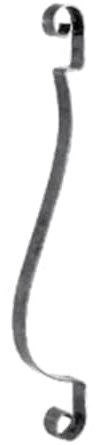 shivler Zaunelemente Gartentor Metallzaun Zäune Zaundekoration Zaunpfosten Balkonverkleidung Set Verschiedene Muster (800x135mm - 04.014/4 Stück)