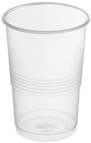 Tradineur - Pack de 100 vasos reutilizables de plástico, modelo Litrona, 100% reciclables, extra resistentes, higiénicos, apilables - 15 x 11,5 cm - 1000 ml