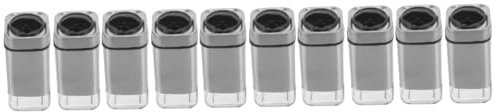 IMIKEYA 10pezzi Dispenser Inossidabile Con Versamento Regolabili Bottiglie Di Spezie Moderne e Minimaliste Per Cucina Per Condire e Aromatizzare Pasti