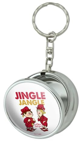 GRAPHICS & MORE Year Without a Santa Claus Jingle Jangle Portable Travel Size Pocket Purse Ashtray Keychain with Cigarette Holder