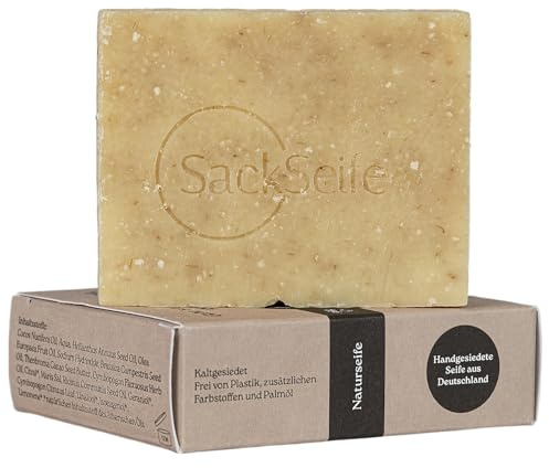 SackSeife | ZitrusZar Naturseife | Erfrischende Zitrus-Duschseife für Männer