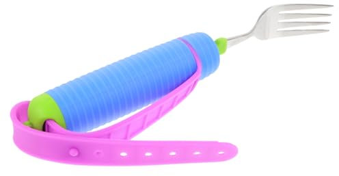 VALICLUD Fourchette Anti-éclaboussures Adaptative Portable Avec Manchette Antidérapante Pour Personnes Handicapées Et Âgées