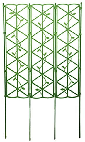 Enrejado de jardín, Enrejado para Plantas trepadoras, Valla Exterior de 90 cm, 120 cm y 150 cm con Rejilla de Polietileno, Soporte antioxidante para Plantas, Rosas, hiedras, Enredaderas, FLO