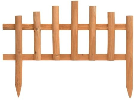 Générique Bordure de Jardin 10 pcs Bois de Sapin 4,4 m,Quincaillerie,Clôtures & barrières,Murets & Bordures de Jardin,Blanc,2.75 KG,314846