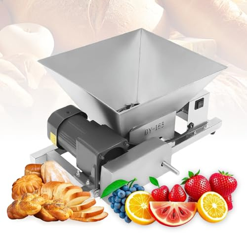 KUSOLE Molinillo eléctrico de Frutas, Molinillo Comercial de Frutas y Pan de 60 W, Molinillo de azúcar Moreno de Acero Inoxidable con Capacidad de 4 L, Molinillo eléctrico para moler Frutas y Pan.