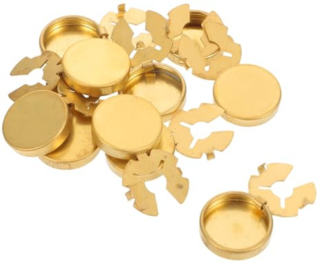 LALADEFIEE 15 Piezas Cubiertas de Botones de Cobre Manguitos Decorativos para Camisas y Blusas Fáciles de Colocar para Camisas de Hombre y Mujer Jeans y Eventos Formales