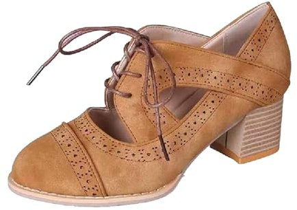 Chaussures de danse élégantes en velours pour femme - Avec lanières - Pour mariage, fête de la bière et fête, marron, 40 EU