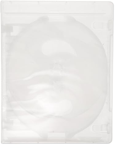 FESTFENDS Custodia per CD Jewel Case - Custodie vuote per CD musicali, contiene 10 dischi - Scatola trasparente per la conservazione di dischi, 6,7x5,3 - Organizzatore protettivo per