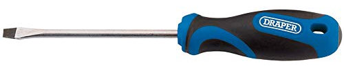 Draper 865 Uni Tournevis plat avec poignée souple, bleu, 865