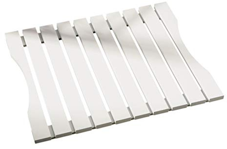 Premier Housewares 1600961 Caillebotis en Bois Finition Mat Blanc