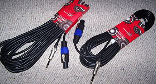 2 Cavi Roling's SPEAKON-JACK Cavo Potenza per Casse da 3 metri