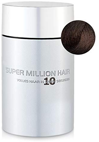 Super Million Hair Haar Fasern und Schütthaar, hochwertiges Streuhaar zur Haarverdichtung, 15 g, Medium-Brown (23)