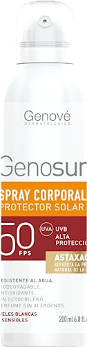Genosun | Fotoprotector Spray SPF50 | Protector Solar Todo Tipo de Pieles | Filtros con Propiedades Antióxidantes y Antiinflamatorias | 200 ml