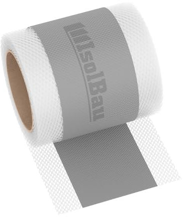 Isolbau Dichtband P2 Grau - 5 m Abdichtband Wasserdichtes Dichtungsband für Sanitär, Dusche, Bad, Fliesen, Balkon und Terrasse, Abdichtung für Innen- & Außenbereich Isolierung - 120 mm