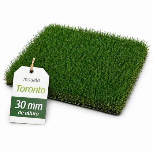 Flonatur, Césped Artificial 2x10m Premium 30mm, Modelo Toronto, 18.900Puntadas, 6.700Dtex. Máximo Realismo, Alta Densidad, Ideal para Exteriores, Piscinas, Terrazas y Jardín