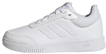 adidas Unisex Kids Tensaur Sport Training Lace Shoes, Cloud White/Cloud White/Grey One, 1 UK