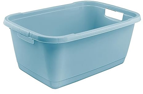 keeeper Wäschewanne, Stabiler Kunststoff, 52 l, Aenna, Nordic Blue