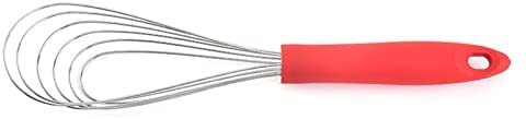 NOOFIE Frullino per Le Uova a Forma di ventaglio in Gomma-plastica Frullino per Le Uova Manuale da Cucina Frullino per Le Uova Manuale Multiuso (Nero)