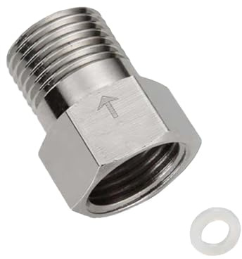 Rückschlagventil, G1/2 Zoll Innengewinde auf G1/2 Zoll Außengewinde, 304 Edelstahl, Einweg-WC-Rückschlagventile für Wassertank-Warmwasserbereiter (20 mm Durchmesser)
