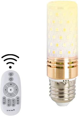 IOEDHW 9W E27 LED Dimmable Corn Light Bulb, 3000K-6500K With Remote Control, Energy-saving Light Source Corn Lamp, Mood Lighting Bulb, 1 Hour Timer, For Living Room Bedroom, Can Control 20 Meters