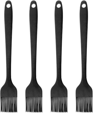 Molain 4 pennelli da pasticceria in silicone, resistenti al calore, per alimenti, per spalmare olio, burro, salsa per barbecue, grill, cottura in cucina, lavabili in lavastoviglie
