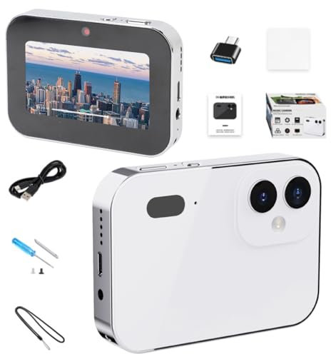 Appareil Photo Numérique 4K, Caméra Vlogging 64MP, Vision Nocturne, Écran Tactile HD 3 Pouces, Petite Caméra Compacte pour Enfants