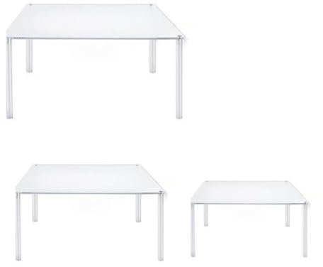 Juego de 3 soportes acrílicos para tartas, elevadores redondos para postres, soporte de exhibición de cupcakes escalonado, estante acrílico para tartas