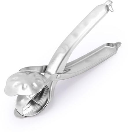Gosknor Cortador Automático Castañas Rebote, Multifuncional Acero Inoxidable 304 Abridor Castañas Cuchillo Pelador Alicates Metal Abrir Nueces Pinza para Cortar Castañas Herramientas Cocina(Plata)