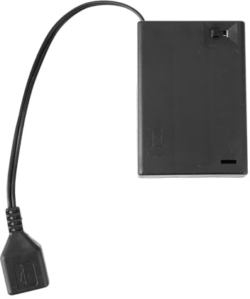 jojnsha Boîtier de piles AA avec câble USB - Boîtier de batterie USB - 2/3/4/6/8 emplacements - Boîte à piles AA avec commutateurs