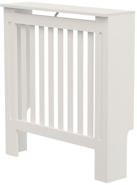 BELOFAY Radiator Cover White | Stylish & Compact Radiator Shelf with Top Surface | Durable, Space-Saving & Heat-Efficient | Ideal for Modern Homes | Easy Assembly (Small, Classic)