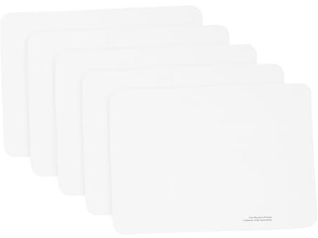 LALAFINA 5pcs Cd Disc Cleaner Cloth Microfibre Cleaning Wipes for Vinyl Record and Screen Care, Anti-scratch Dust Cloth Set for Travel and Car Use, White Small Size