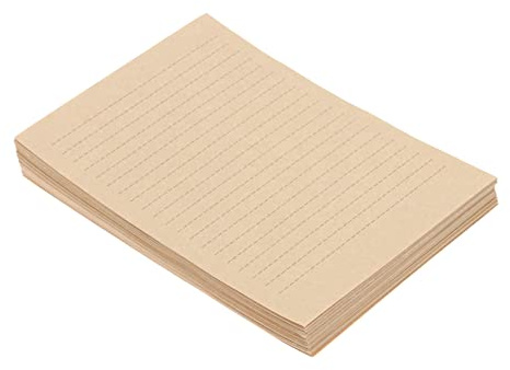 Papier Vintage Liniert 100 Blatt Briefpapier für Büronotizen | Beige, Praktischer Schreibkomfort, für Kalligraphie und Graffiti, Briefpapier mit Umschlag Liniert