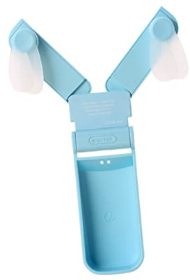 GALPADA Ventilador Recargable por USB Plegable y Silencioso de Mano, Mini Ventilador Multifuncional Portátil para Fiesta Verano en Casa y Workplace Aspas Seguras