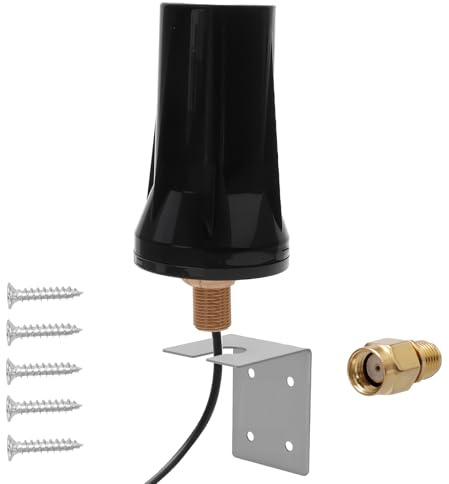 4G LTE Antenna SMA Male 5dBi Aerial Wall Mount Waterproof Antenna Compatible with Vodafone EE O2 GSM 3G 4G LTE Wireless Router Gateway Modem Industrial Terminal Server Security Camera