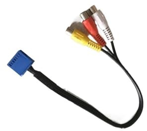 Compatible for Toyota Cars CD Player DVD signal input line the old RCA harness (blue 7P) TYA7A