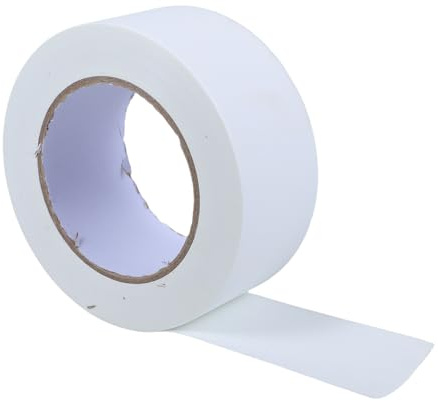 TOVINANNA Matte Cloth Tape Yards Heavy Duty Gaffers Tape White for Floor Marking Carpet Repair and Rug Fixing
