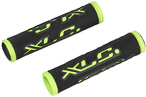 XLC Unisex – Erwachsene Griffe Dual Colour GR-G07, Schwarz