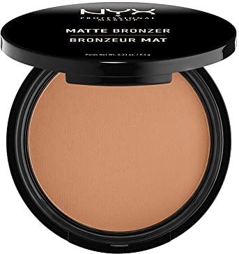 NYX Professional Makeup Matte Body Bronzer, Gepresstes Puder, Ohne Schimmer-Effekt, Vegane Formel, Light