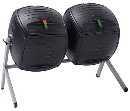 LIFETIME Double composteur Noir 79,3 x 143,5 x 110,4 cm