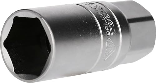 BRILLIANT TOOLS BT022851 1/2 Inch Spark Plug Socket, 21 mm [Powered by KS Tools]