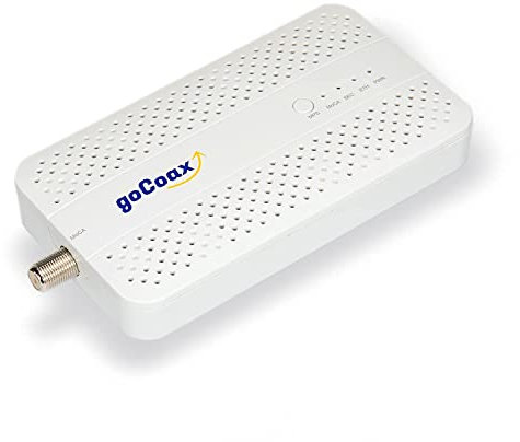 goCoax MoCA 2.5 Adattatore con porta Ethernet 2.5GbE. MoCA 2.5. 1x 2.5GbE Port. Fornire 2.5Gbps larghezza di banda con cavi coassiali esistenti. Bianco (pacchetto singolo, MA2500D)…