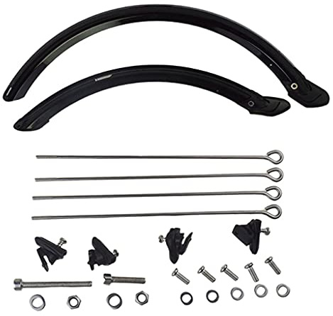 Sharplace 365 Mm / 480 Mm Langer Faltrad Schutzblech 420 Mm / 580 Mm Fahrrad Schutzblech Hinten